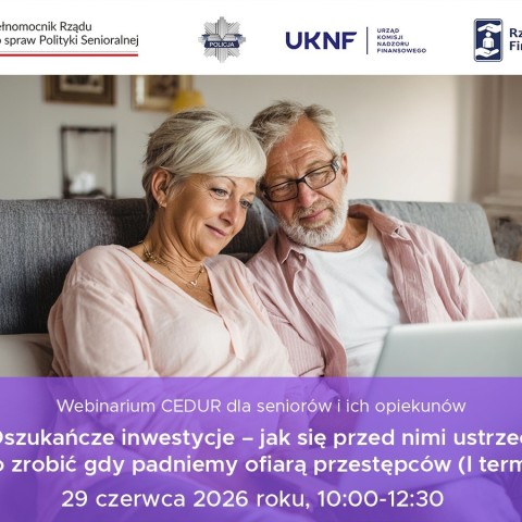 Powiększ obraz: UKNF - grafika webinarium CEDUR 29-06-2026